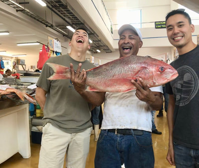 big fish at market in Panama